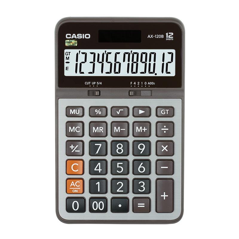genuine goods casio ax-120b calculator business office medium desktop solar computer