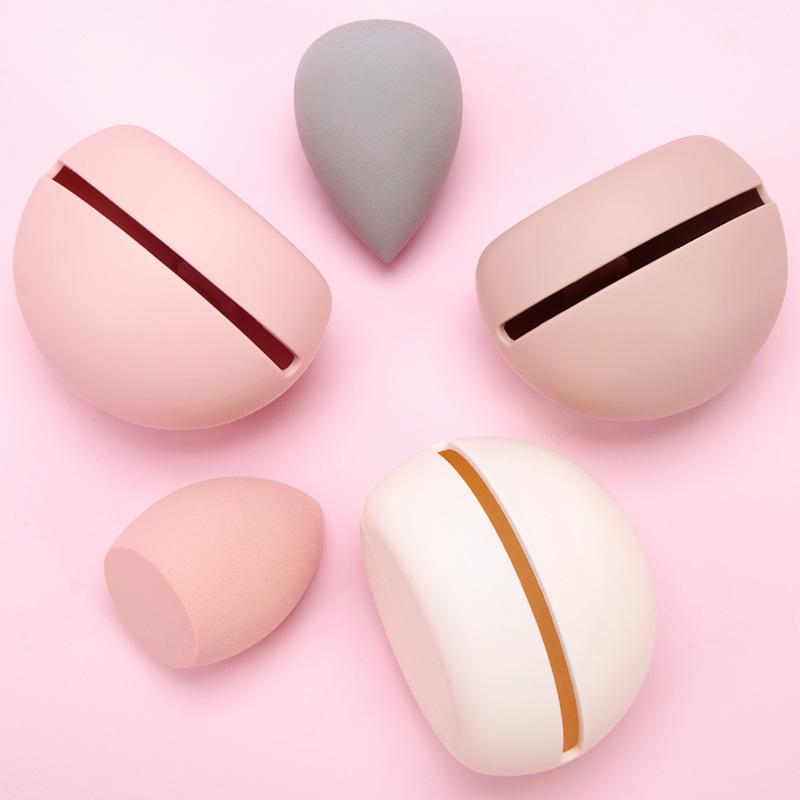Amazon Hot Beauty Egg Box Travel Portable Silicone Cosmetic Bag Storage Drying Beauty Blender Storage Bag Application Scenario