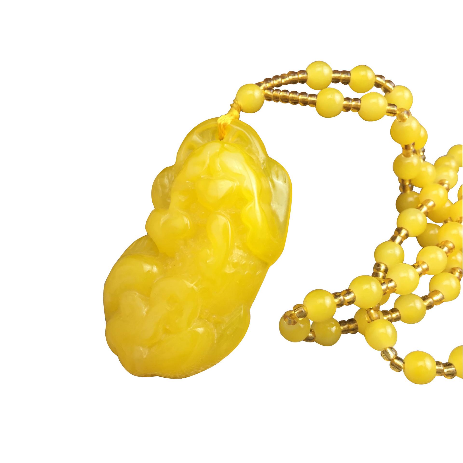 beeswax women's long necklace event gift sale souvenir sweater chain wholesale Item Picture