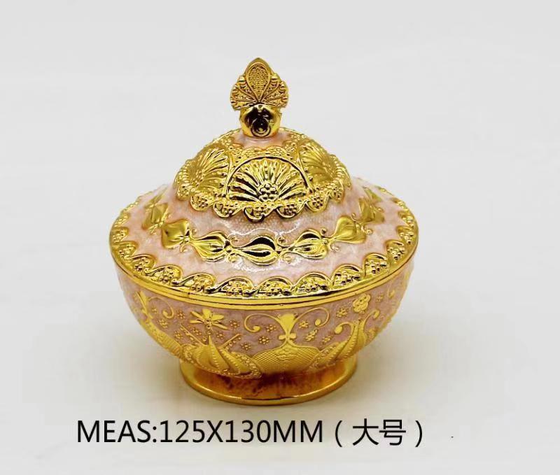 Retro European-style metal sugar mold electroplated and colored home decoration items, home and restaurant sugar cup handicraft items