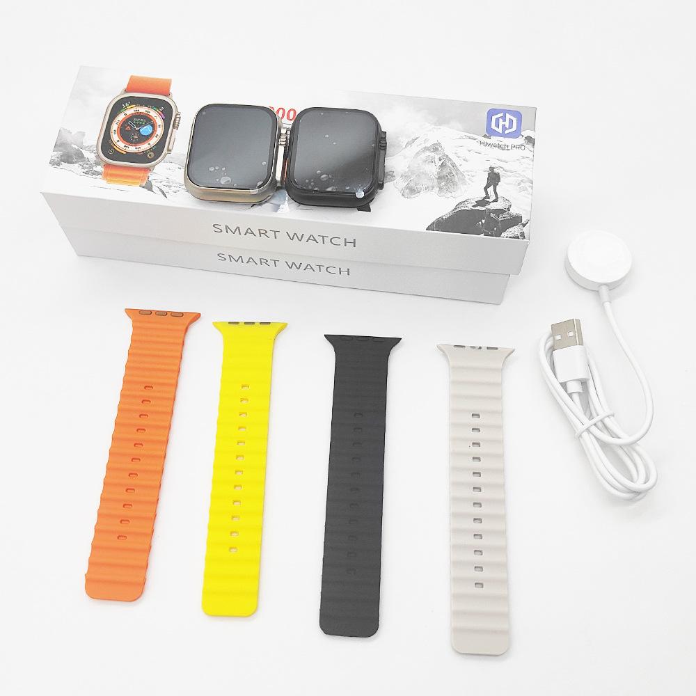 New T800ultra Smart Watch Bluetooth Calling Heart Rate Blood Pressure Blood Oxygen Body Temperature Sport Step Counting Wechat