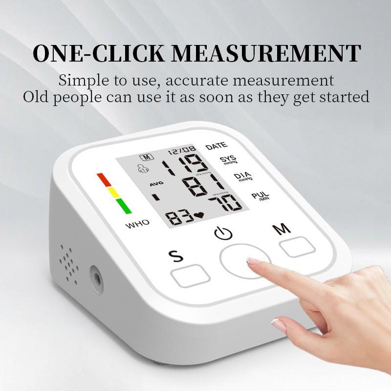 cross-border electronic sphygmomanometer arm-type household blood pressure measuring instrument intelligent foreign trade english voice electronic sphygmomanometer details Picture