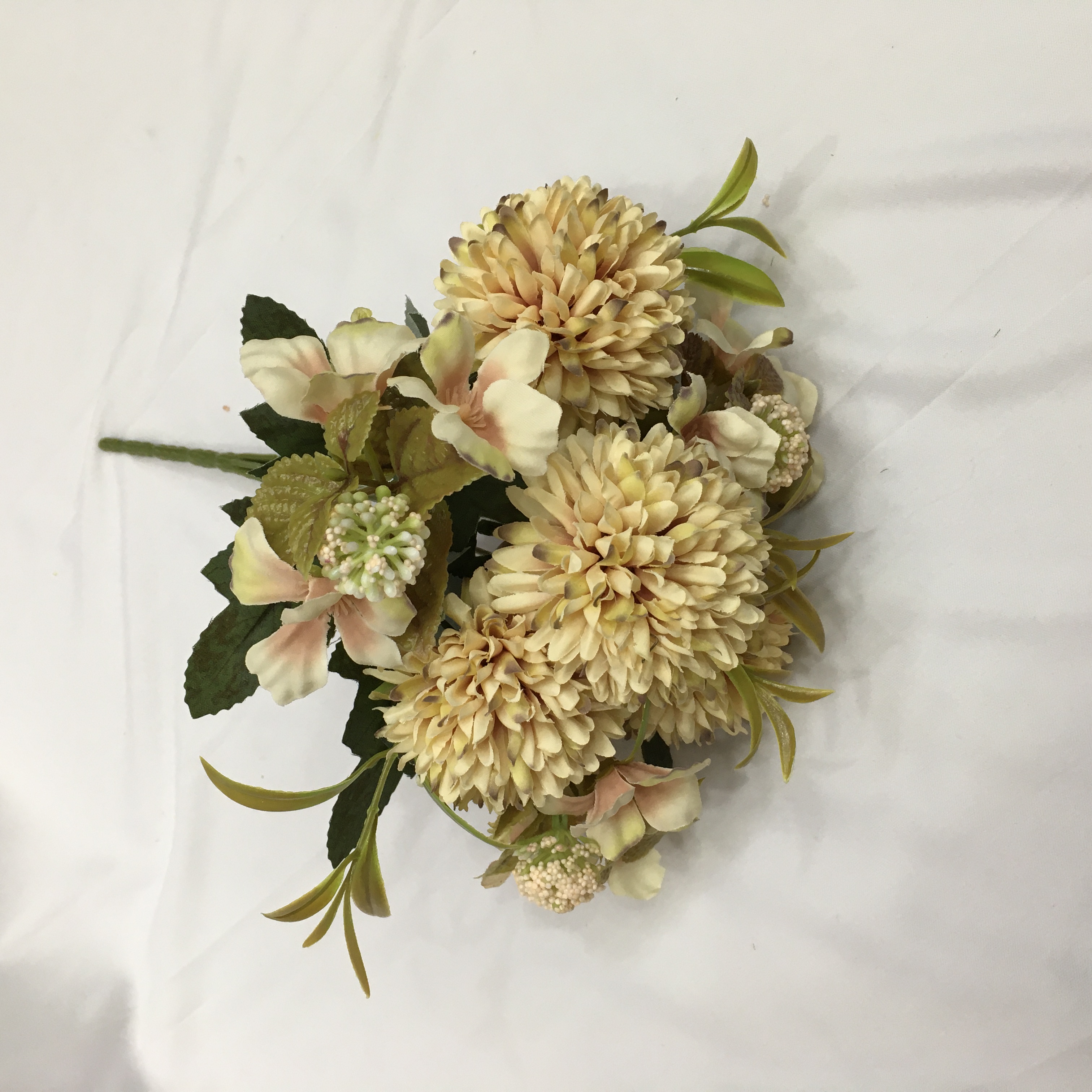 The living room is decorated with artificial flowers and artificial flowers. The venue is arranged with 7 branches of Nordic dandelions pic 5