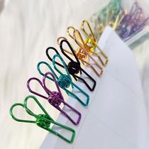 colorful long tail clip office file ticket clips binder clip fishtail clamp metal clip