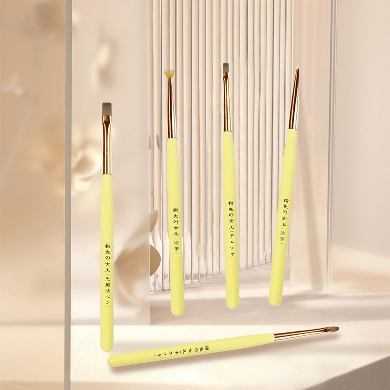 Nail Brush Five Nail Beauty Paint Pen Sets Line Drawing Pen Manicure Implement Nail Brush