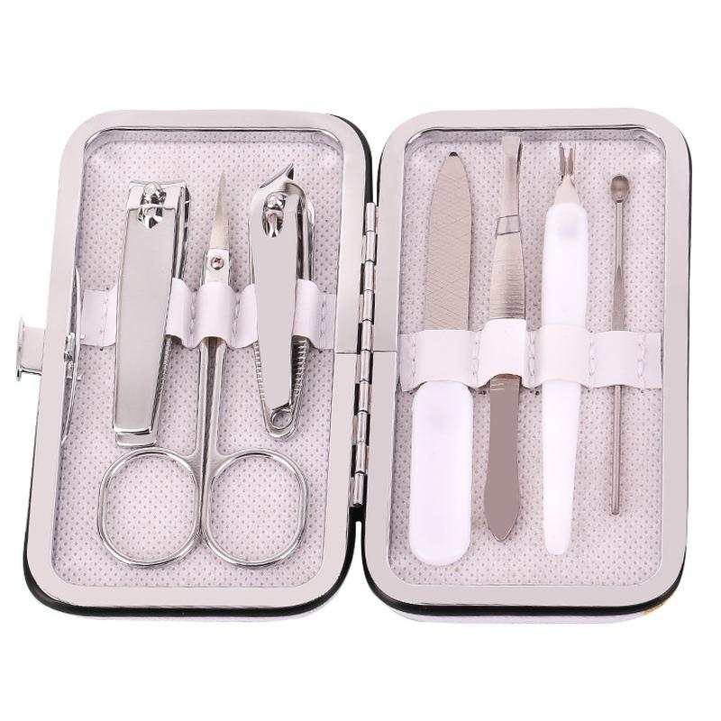 Fresh Cartoon Nail Clippers Suit 7-Piece Set Home Beauty Manicure Implement Student Gift Nail Scissor Set Item Picture
