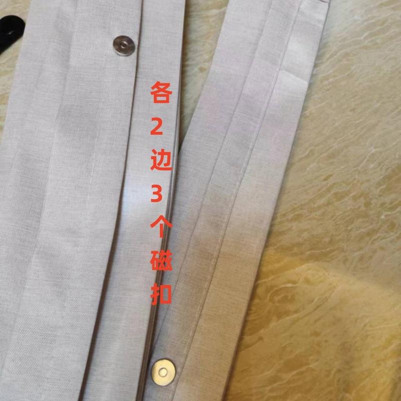 shower beauty bathroom partition bath curtain bathroom toilet shower folding shower curtain punch-free waterproof mildew-proof dry wet separation curtain Specification drawing