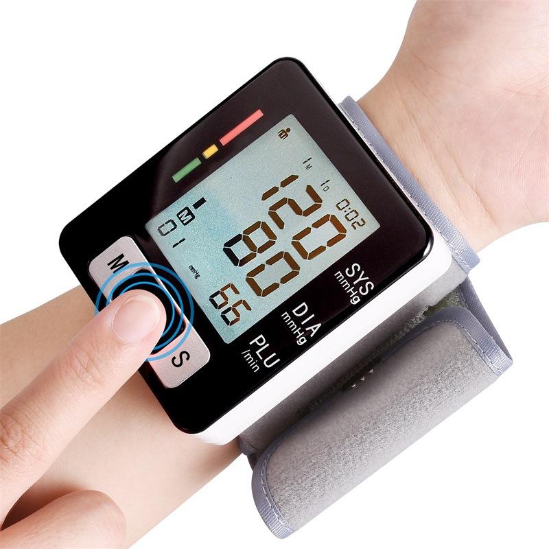 english russian japanese german wrist blood pressure monitor sphygmomanometer electronic blood pressure meter medical equipment