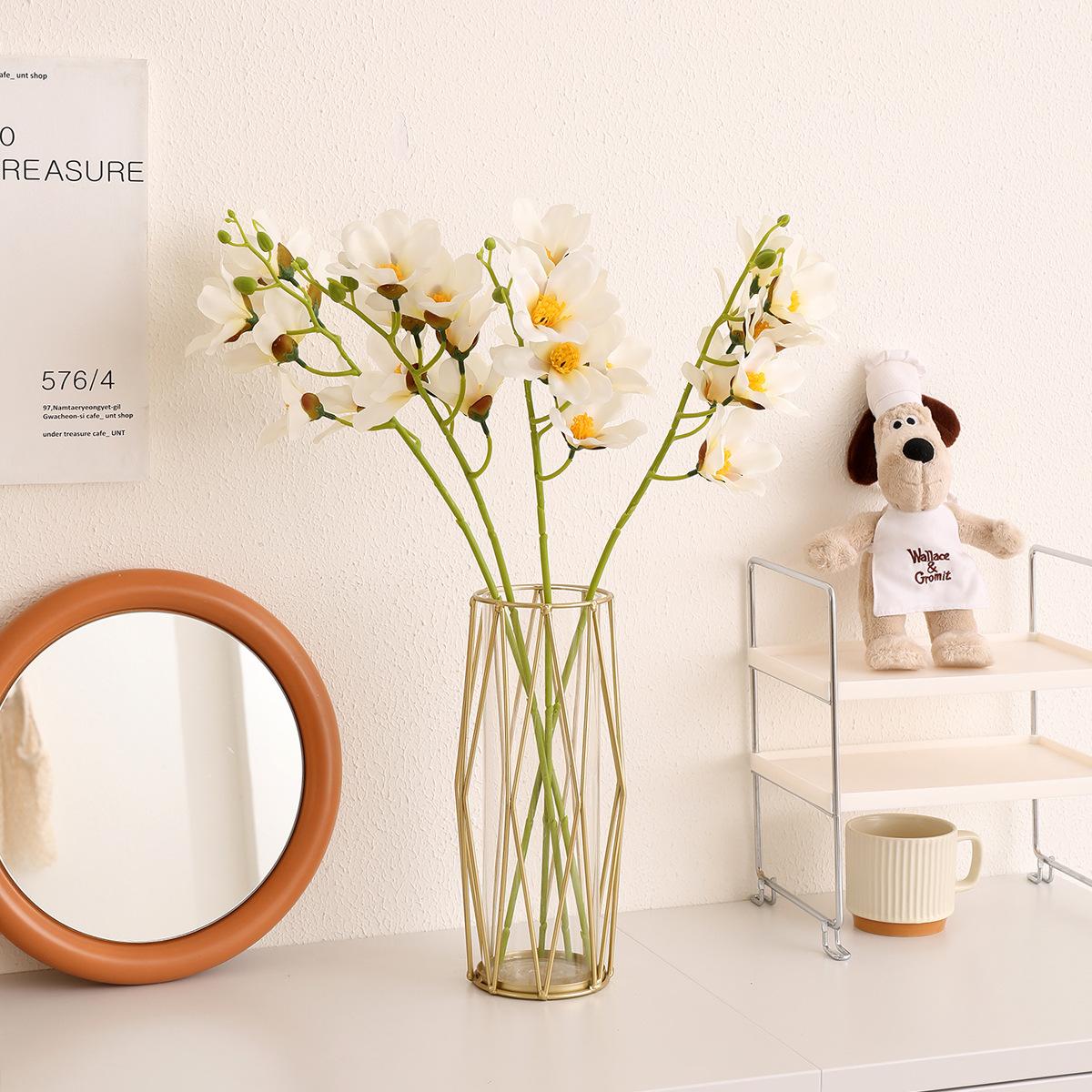 home artificial flower cymbidium faberi wedding ceremony layout simulation bridal bouquet simulation 9 phalaenopsis high-grade raw silk phalaenopsis thumbnail