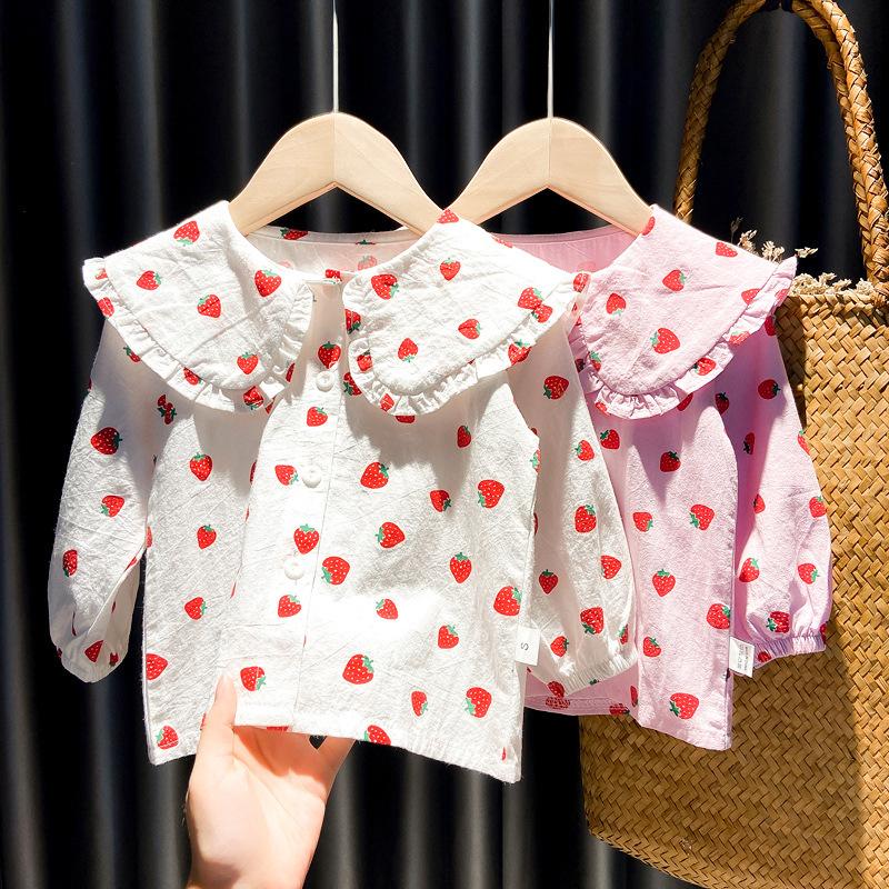 girl's shirt 2023 new baby girl long sleeve blouse spring and autumn fashionable clothes little girl's shirt fashion Application Scenario