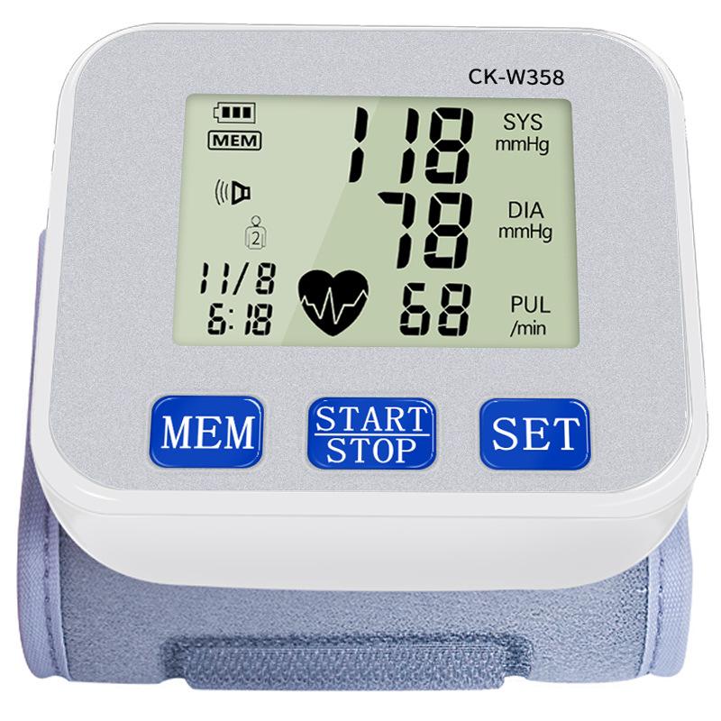 Exclusive for Cross-Border Automatic Household Electronic Sphygmomanometer Monitor Heart Rate Pulse Detector Blood Pressure Meter full figure