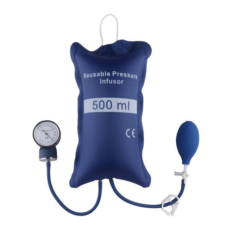 infusion pressure bag blood transfusion booster bag pressure device operation first aid outdoor rescue icu monitoring 500ml Specification drawing