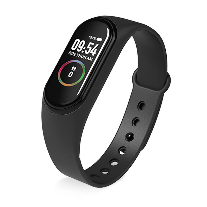 M4 Smart Bracelet Factory Direct Sales Color Screen Heart Rate Blood Pressure IP67 Waterproof Sports Bracelet Spot Specification drawing