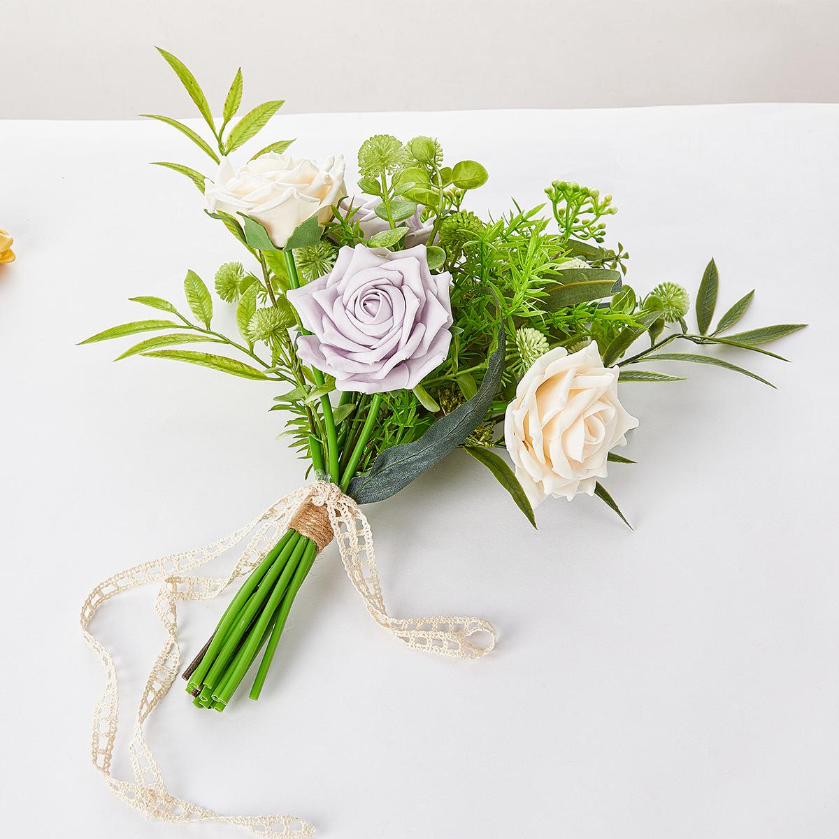 european bride bridal bouquet beautiful light green leaves wedding bouquet holder bridal bouquet new eucalyptus leaves summer wedding bouquet