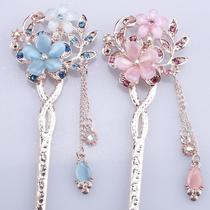 Hot Sale Hairpin Opal Love and Hate Classical Hair Clasp Updo Hair Accessories Ethnic Style Headdress Factory Direct Sales Cat's Eye