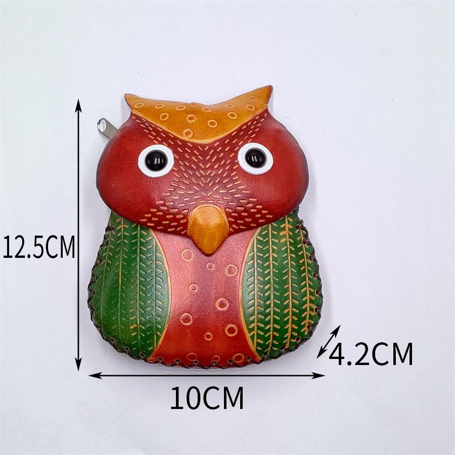 跨境热销卡通零钱包猫头鹰可爱硬币蓝牙耳机钥匙包手拿包收纳小包