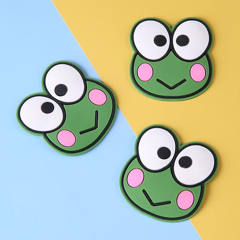 PVC Fridge Magnet Cartoon Frog Stereo Soft Stickers DIY Big Belly Drinking Cup Cartoon Stickers Phone Stickers Decoration Stickers