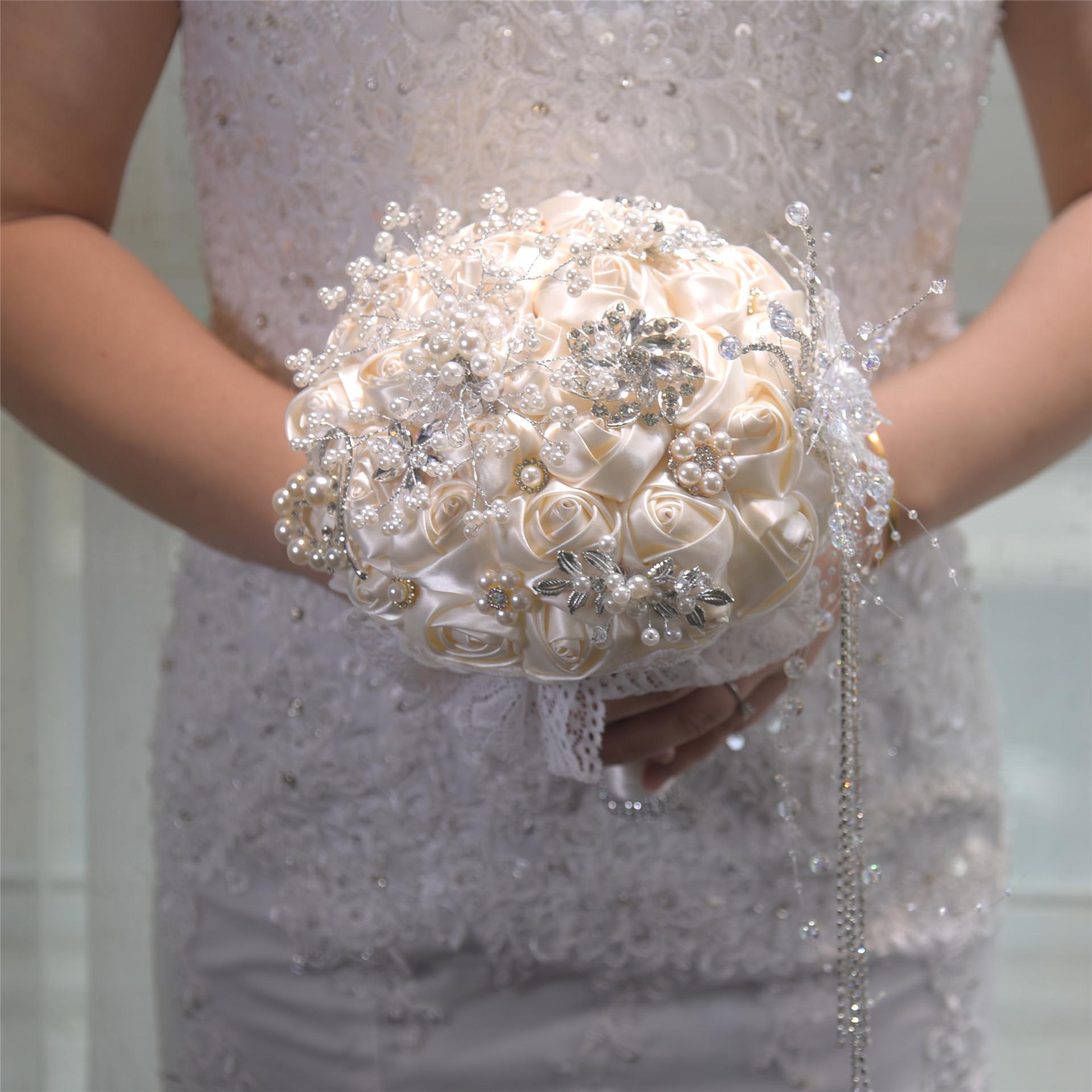 117 wedding wedding bride and bridesmaid bridal bouquet artificial rose bridal bouquet color matching mori style wedding bouquet