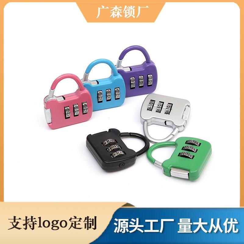 color mini padlock with password required password lock of trolley case student dormitory cabinet password small lock backpack zipper lock