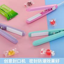 Creative Mini Plywood Candy Snowflake Crisp Sealing Clip Portable Sealing Machine Snack Capper