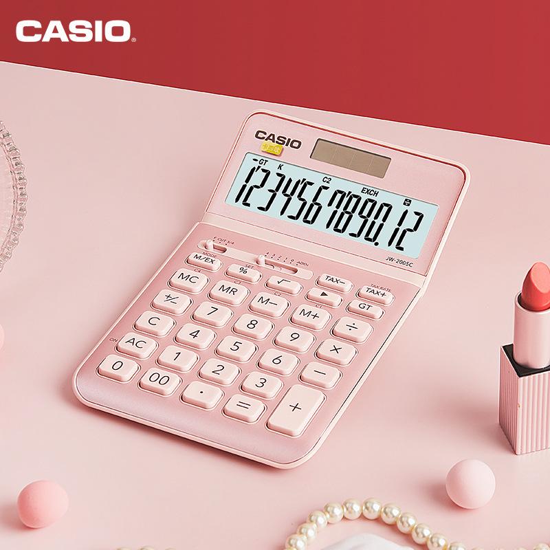 casio casio jw-200sc fashion white collar desktop business office duplicate supply calculator full figure