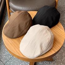 Ancient Style Anti-Wear Beret Children's Summer Japanese Peaked Cap Retro Street Advance Hats Men's Thin Painter Newsboy