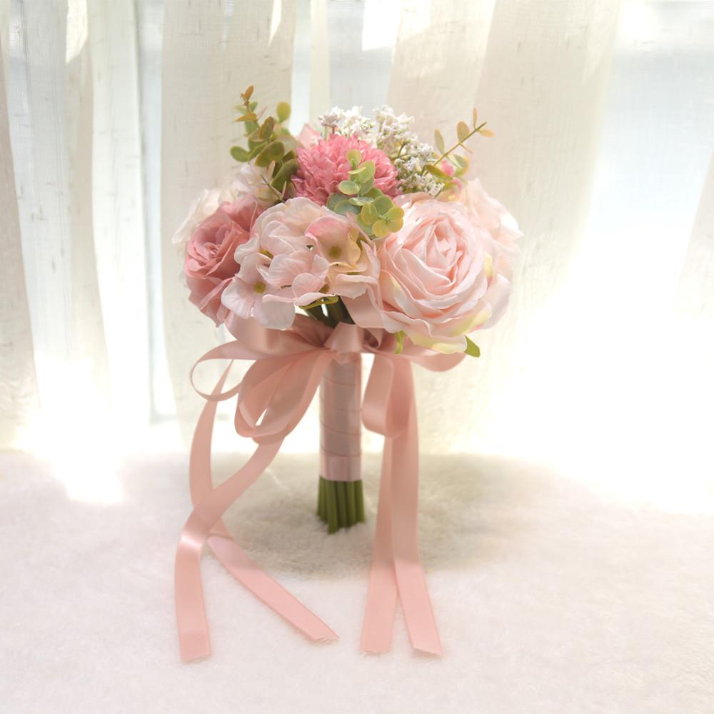 046 outdoor wedding artificial rose bridal bouquet cross-border western-style mori style hand-held bouquet new bridal bouquet bridal bouquet