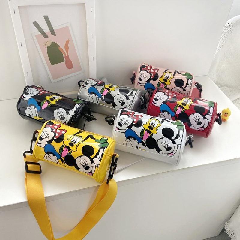Children's Bags Kindergarten Cartoon Bag Cute One-Shoulder Crossbody Fashion Men and Women Kids Gift Accessories Bucket Small Lether Bag