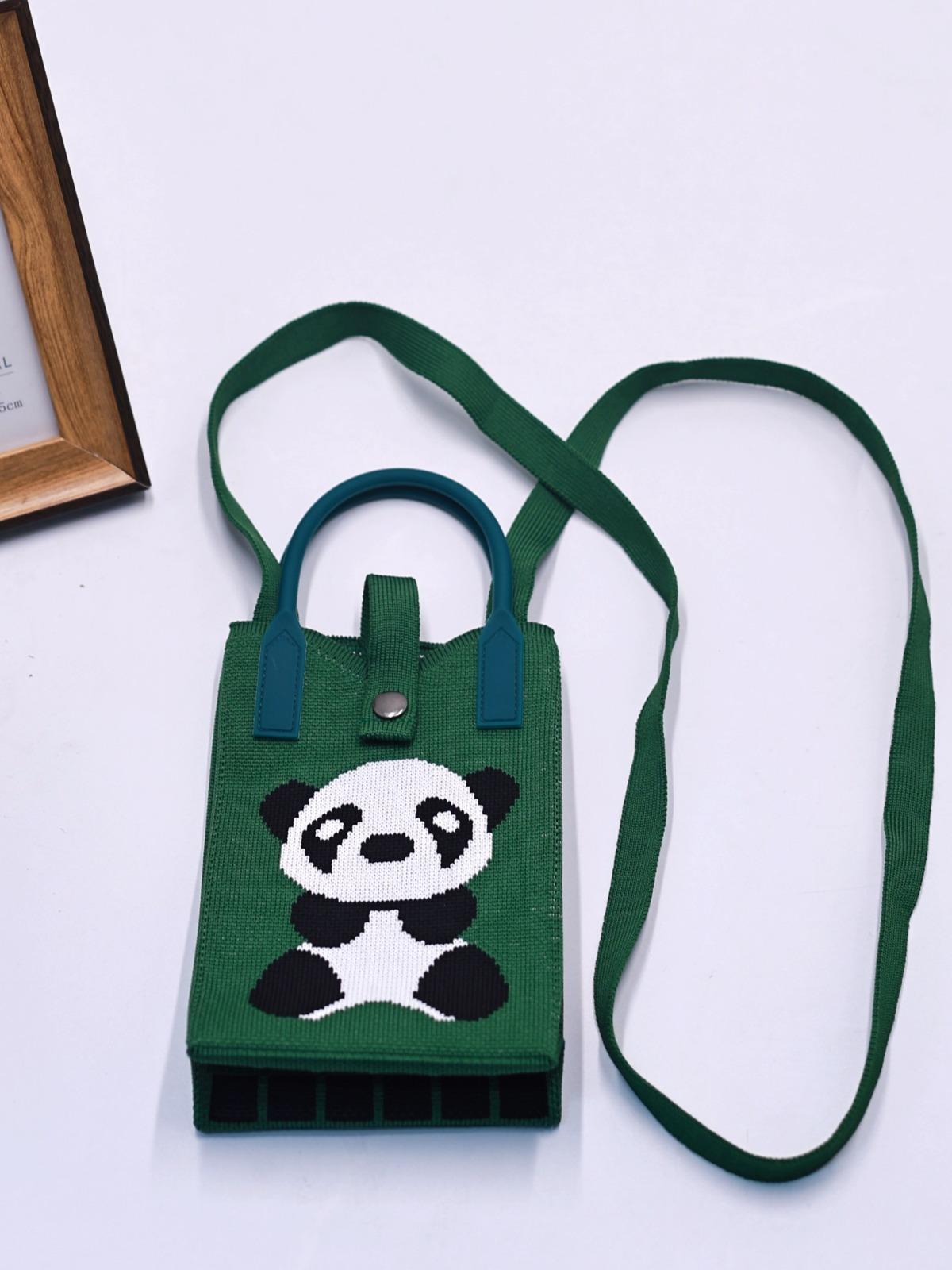 高级感ins小众女士针织手机包磁扣手机包单肩斜挎包手拎包包细节图