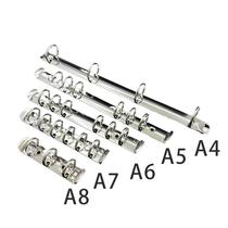 office supplies wholesale a45678 metal silver color 6 holes loose-leaf binder binder clip multi-ring document folder