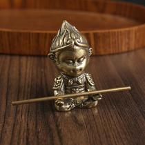 brass ornaments sun wukong desktop triumph over the buddha car decorations bronze statue crafts desk ornament qi tian da sheng wukong