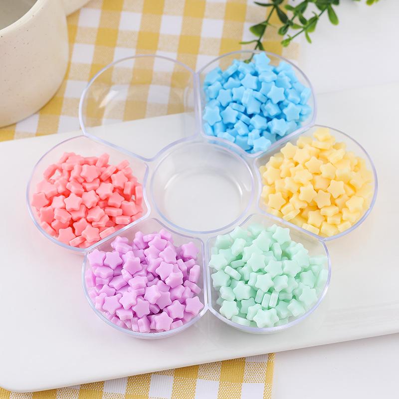 factory direct sales simulation xingx candy accessories pvc five-pointed star candy candy toy diy ultralight clay cream glue