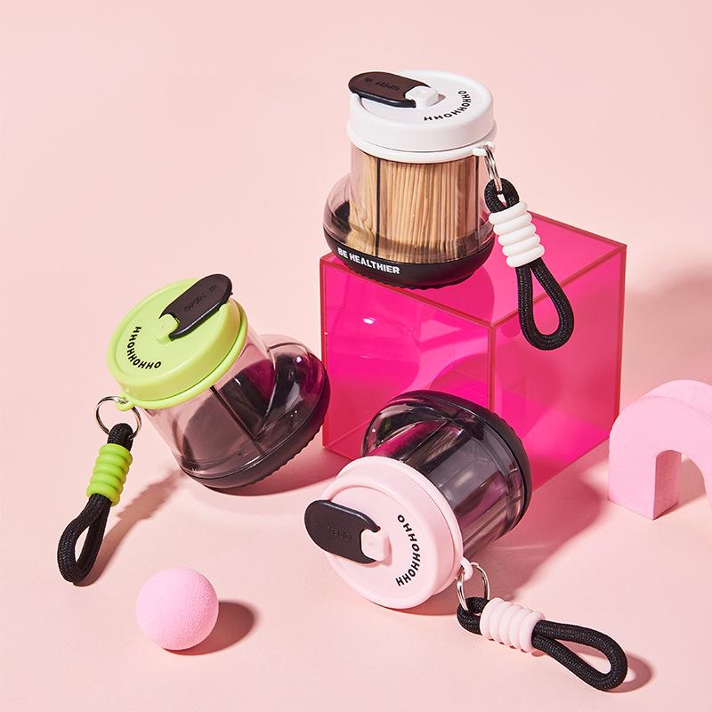 household colorful small boots portable toothpick separately packed case simple and light luxury rope holding portable mini plastic storage box full figure
