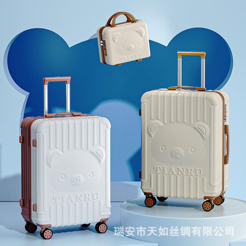 customized children's trolley case wholesale cartoon 24-inch luggage student password lock trolley case cute universal wheel travel