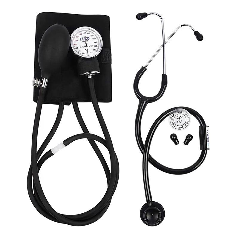 liquid-free manual sphygmomanometer with stethoscope arm blood pressure meter aneroid sphygmomanometer old-fashioned details Picture
