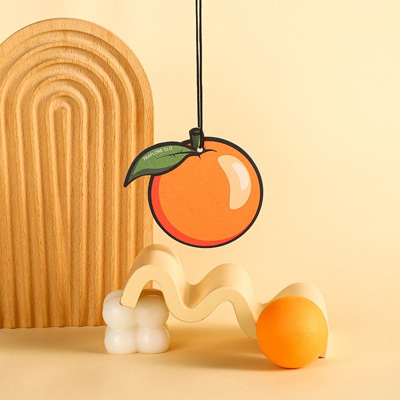 Car Air Freshener Incense Card Car Fragrance Incense Hanging Car Sachet Wardrobe Aromatherapy Sheet Creative Fruit Aromatherapy Pendant Application Scenario