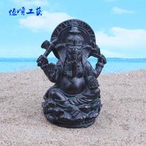 resin craft ornament psychological sand tool sand table game box therapy figure indian buddha