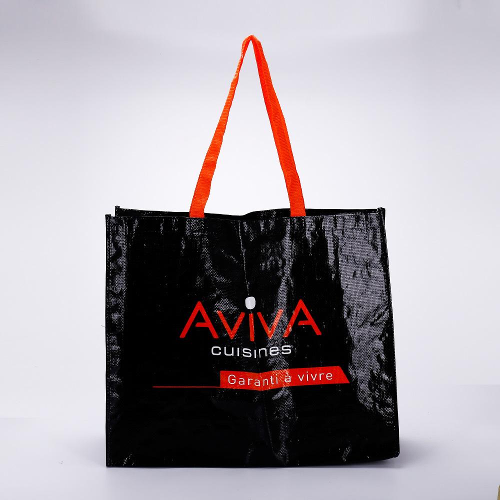 Customized Large Pp Woven Cartoon Color Printing Laminating Hand Bag Pp Woven Shopping Bags Waterproof Film Bag Customization