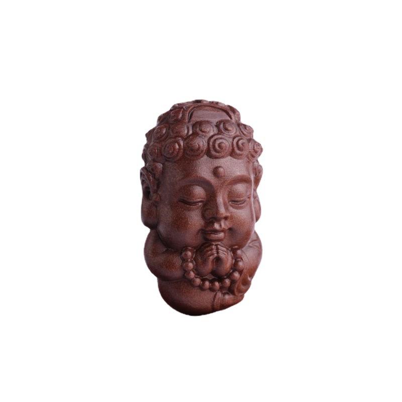 Lightning Strike Jujube Tree Carved Ornament Baby Buddha Pixiu Accessories Keychain Crafts Gift Accessories