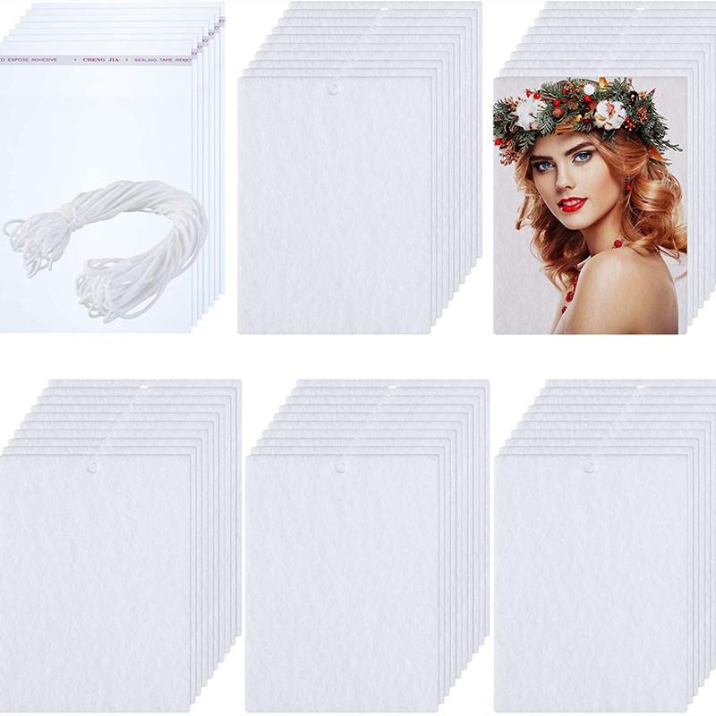 new sublimation air freshener wool felt sheet heat transfer car air freshener aromatherapy sheet home decoration