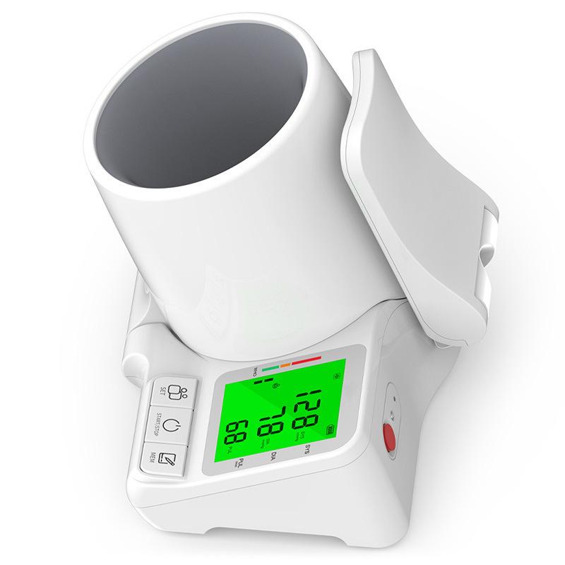 tunnel sphygmomanometer medical grade automatic arm blood pressure measuring instrument barrel household blood pressure meter english chinese Specification drawing