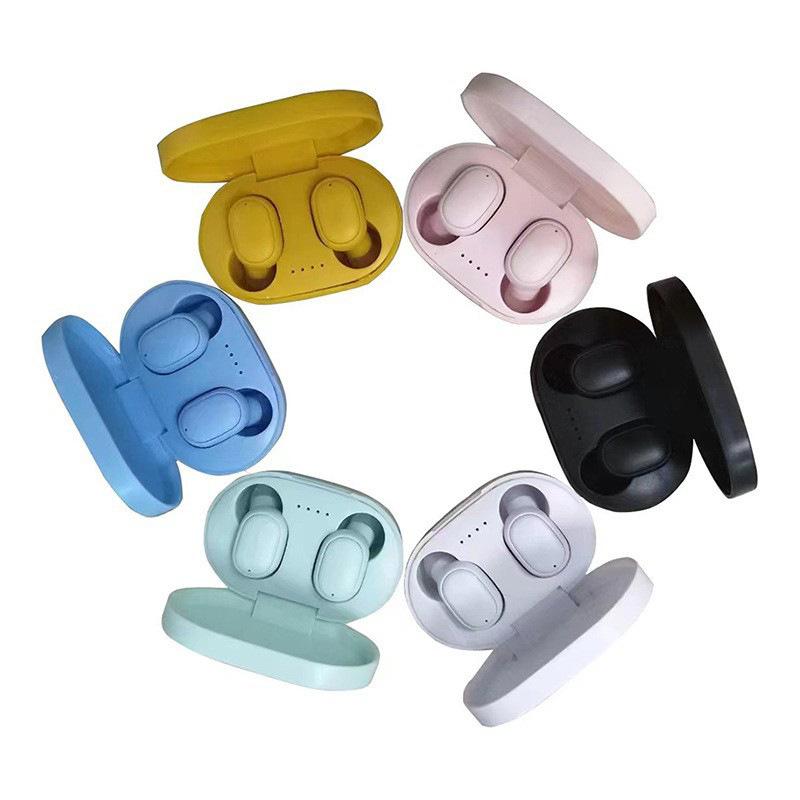 cross-border hot a6s bluetooth headset macaron bluetooth 5.2 wireless tws earbuds sports mini type thumbnail
