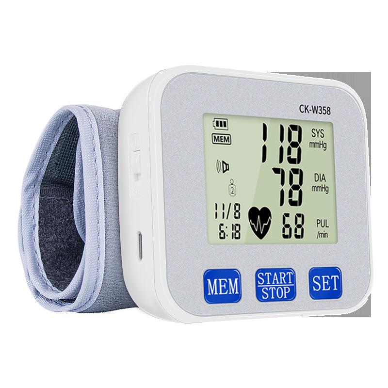 Exclusive for Cross-Border Automatic Household Electronic Sphygmomanometer Monitor Heart Rate Pulse Detector Blood Pressure Meter details Picture