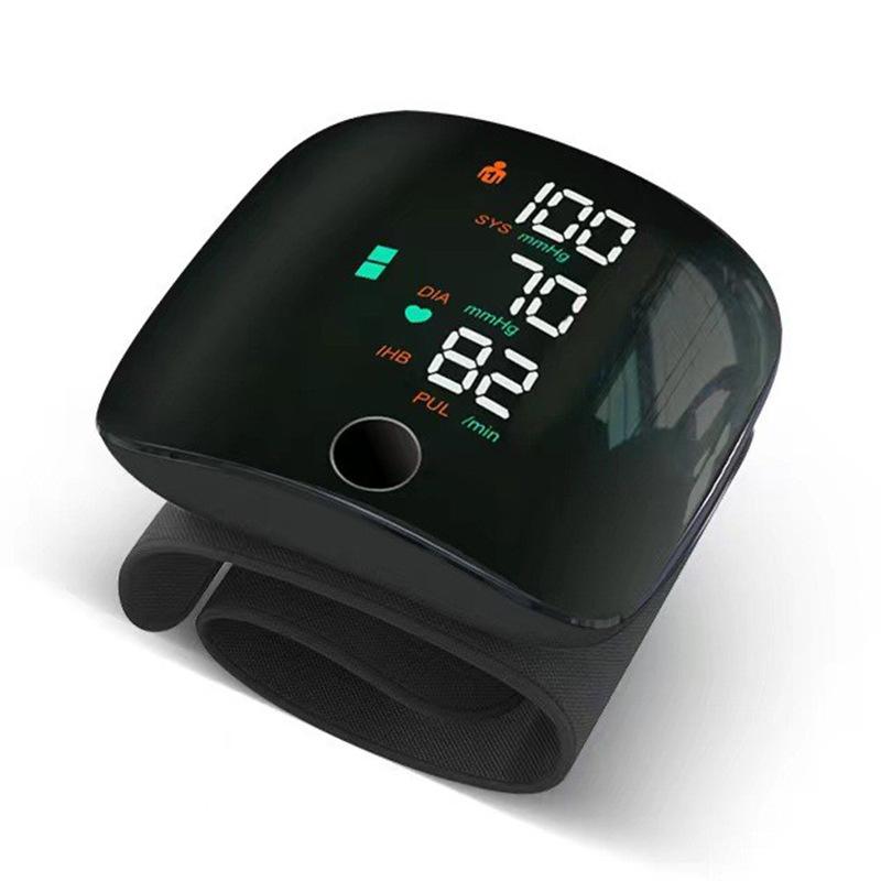 Wrist Charging Sphygmomanometer English Household Blood Pressure Measuring Machine Sphygmomanometer Spanish Arabic Mengjiala full figure