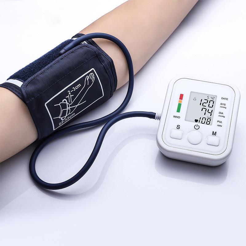 cross-border electronic blood pressure meter medical household arm sphygmomanometer english voice broadcast blood pressure measuring instrument sphygmomanometer details Picture