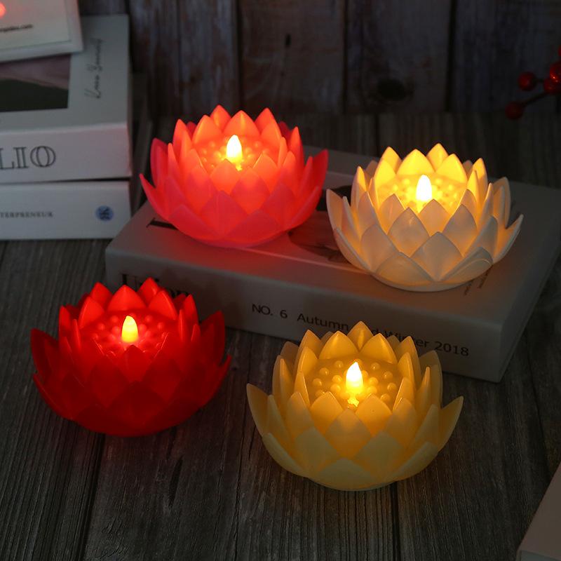 led electronic lotus lamp buddha worship lamp temple buddha front lamp candle pilot lamp buddha supplies lotus lamp wholesale