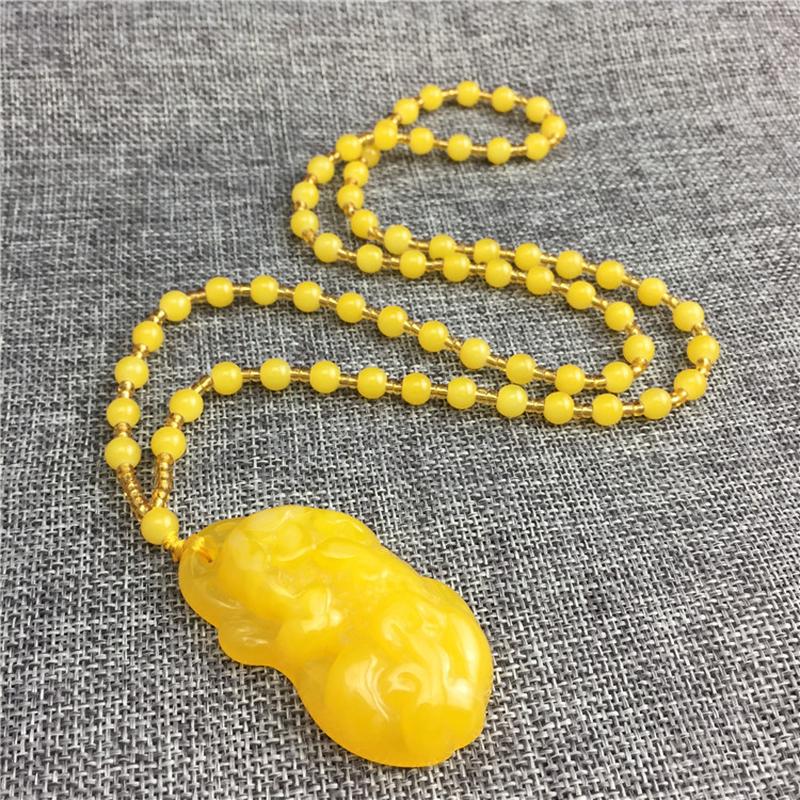 beeswax women's long necklace event gift sale souvenir sweater chain wholesale Specification drawing