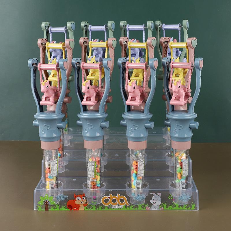 New Creative Clapping Device Monkey Rotating Swing Trojan Toy Press Candy Children's Candy