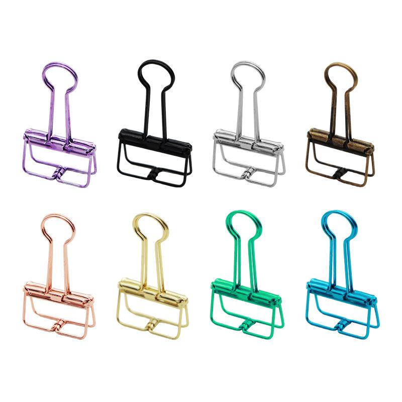 rose gold metal hollow clip advertising long tail clip ticket clip binder clip bill clip binder clip folder