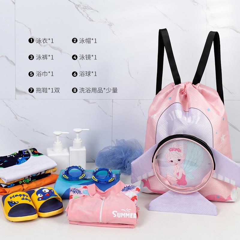 summer kids swimming bapa rge capacity cute cartoon student bapa swimming pool beach waterproof storage bag